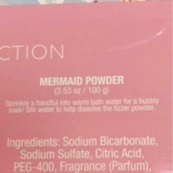 MERMAID Bath Gift Set 2 bath Fizzers and Bath Powder - Picture 7 of 12